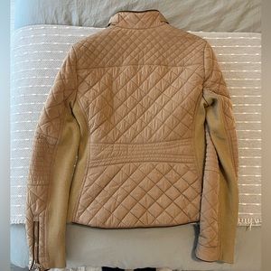 Zara puffer jacket, sand color